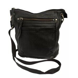 The Sak Crossbody Shoulderbag Black Leather Purse  handbag